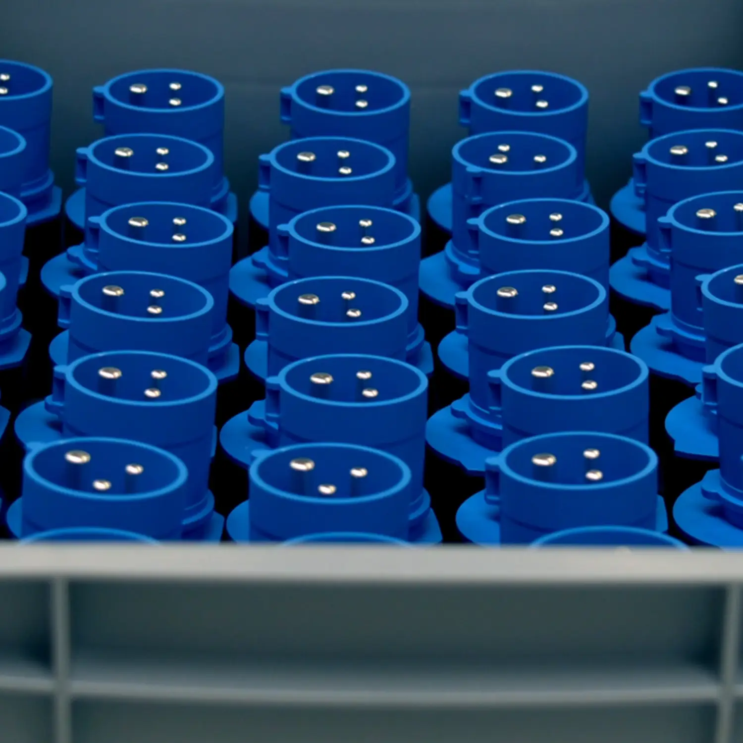 On display: NRGkick smart attachments for OEM partners for charging electric cars.